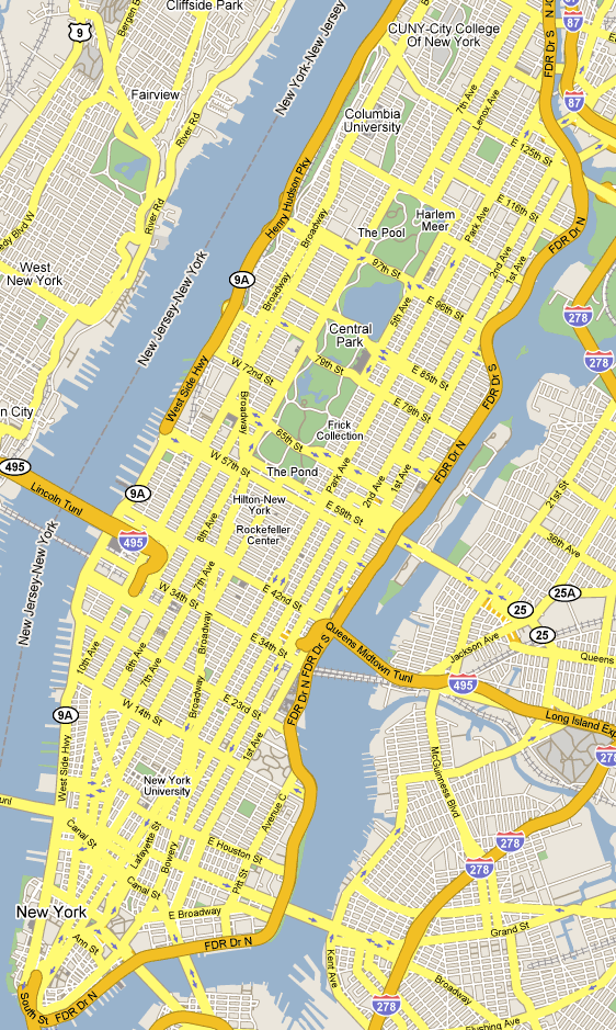 new york map. new york city map. new york